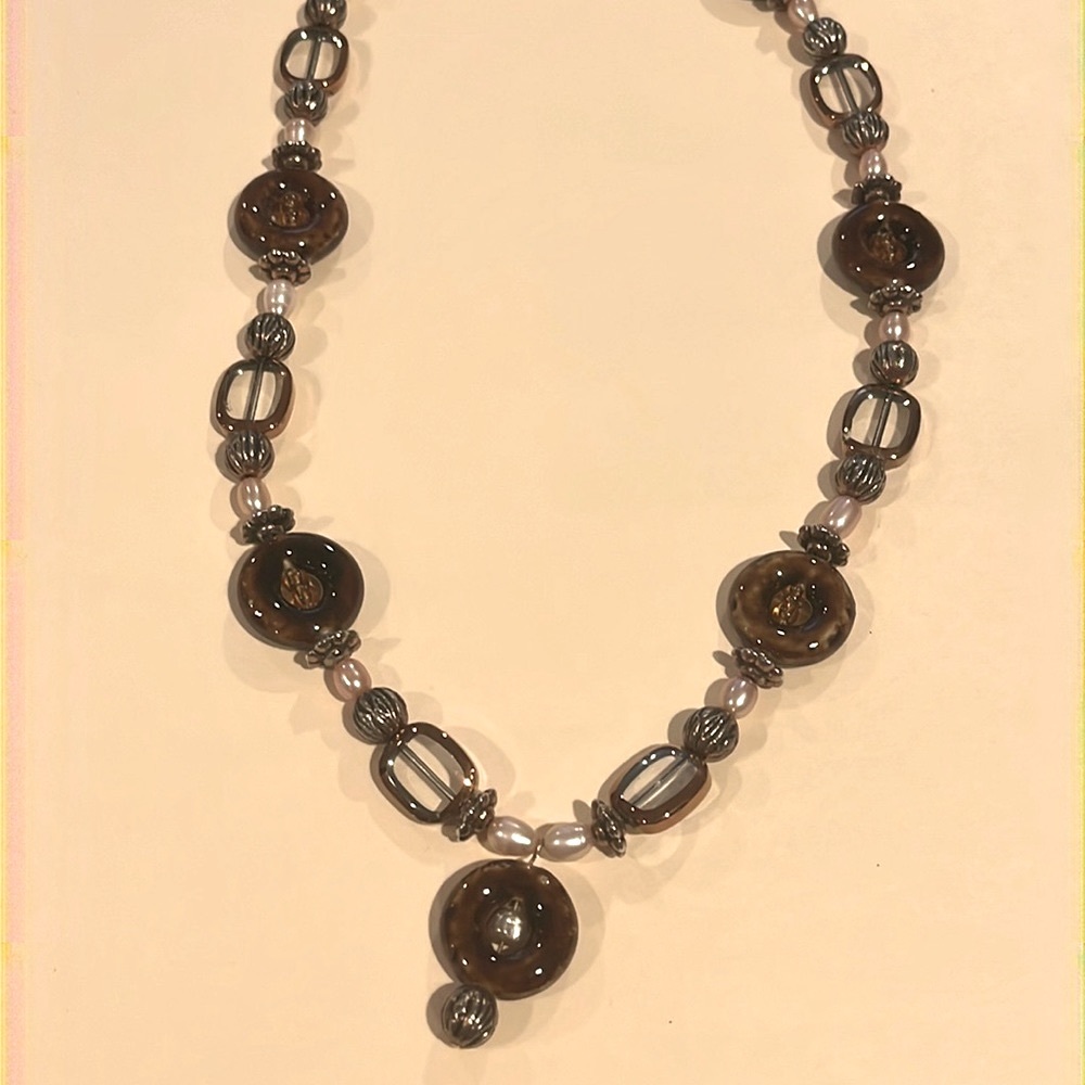 20” glass necklace